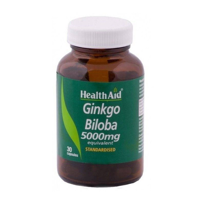 Ginkgo Biloba 5000 mg 30 Cápsulas Health Aid