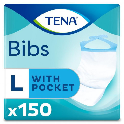 Tena Baberos Desechables Talla Grande 150 Unidades