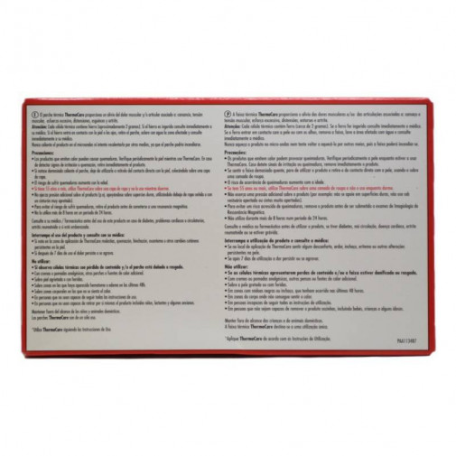 Parches Térmicos Thermacare Zona Lumbar Y Cadera 2 Unidades