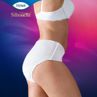 Tena Silhouette Blanc Cintura Baja Talla L 10 Unidades