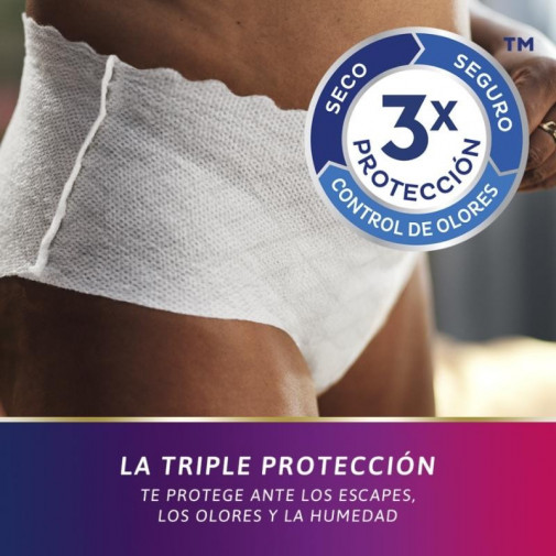 Tena Silhouette Blanc Cintura Baja Talla L 10 Unidades