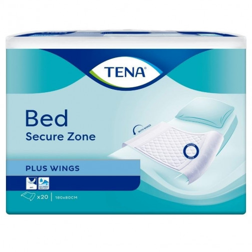 Protector De Cama Tena Bed Plus 180 Cm X 80 Cm 20 Unidades