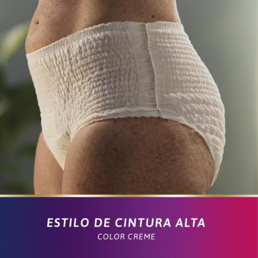 Tena Silhouette Creme Cintura Alta Talla L 8 Unidades