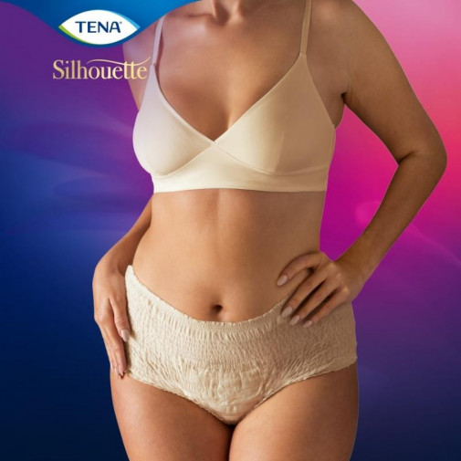 Tena Silhouette Creme Cintura Alta Talla L 8 Unidades