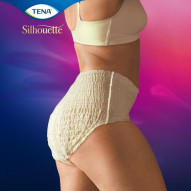 Tena Silhouette Creme Cintura Alta Talla L 8 Unidades