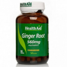 Jengibre Raíz (Ginger Root) 560 mg 60 Comprimidos Health Aid