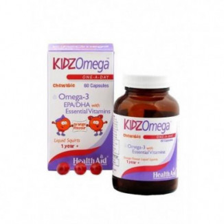 Kidz Omega 60 Cápsulas Masticables Health Aid