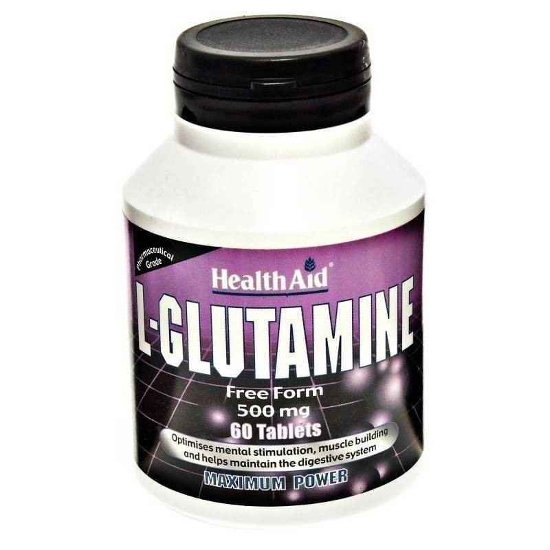 L-glutamina 500 mg 60 Comprimor Health Aid