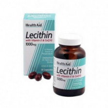 Lecitina con Vitamina E y CoQ10 30 Cápsulas Health Aid