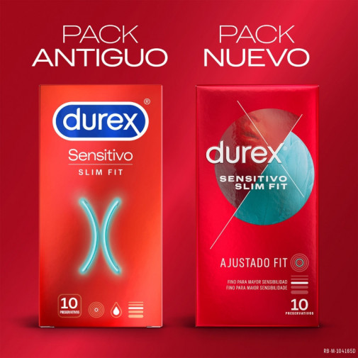 Durex Sensitivo Suave Slim Fit 10 Unidades