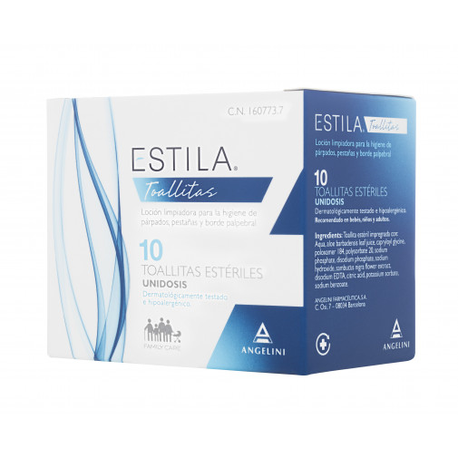 Estila 10 Toallitas Estériles Oculares Unidosis