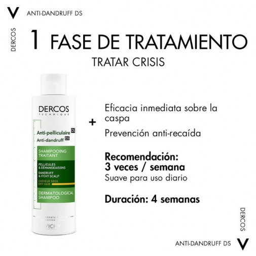 Dercos Champu Anticaspa Seca