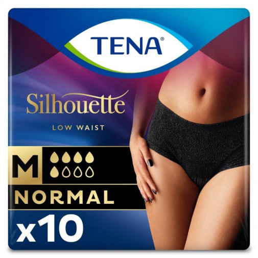 Silhouette Negro Cinta Baja Talla M 10 Unidades Tena