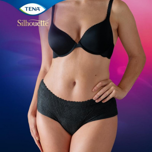 Silhouette Negro Cinta Baja Talla M 10 Unidades Tena
