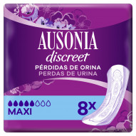 Discreet Compresas Maxi 8 Unidades Ausonia