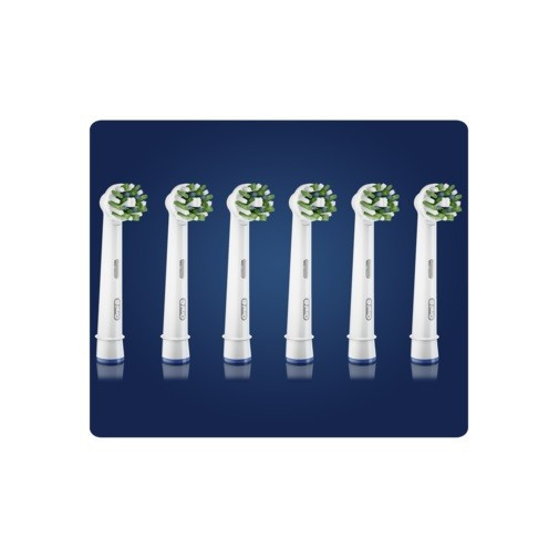 Oral B CrossAction Recambios 6 Unidades Con Tecnología CleanMaximiser