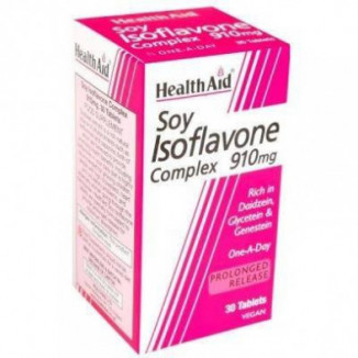 Complejo Isoflavonas de Soja 910 mg 30 Cápsulas Health Aid