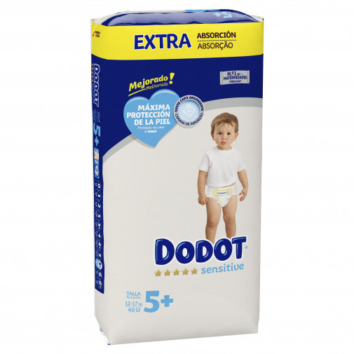 Pañales Dodot Sensitive Extra Talla 5 12 17Kg 48Uds