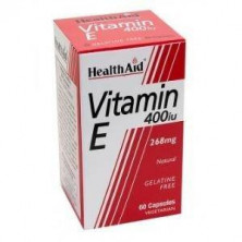 Vitamina E Natural 400 Ui 60 Cápsulas Vegetales Health Aid