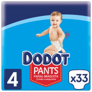 Dodot Pants Talla 4 9 15 Kg 33 Uds