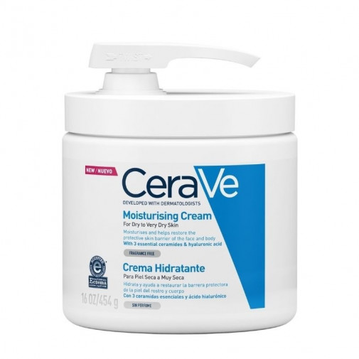 Crema Hidratante Piel Seca Dosificador  454 Gr Cerave