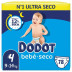 Dodot Bebé Seco Talla 4 (9-14 Kg) 78 Uds
