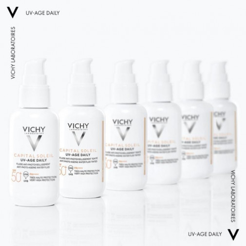 Capital Soleil Fluido Antifotoenvejecimiento Spf50+ Con Color 40 Ml Vichy