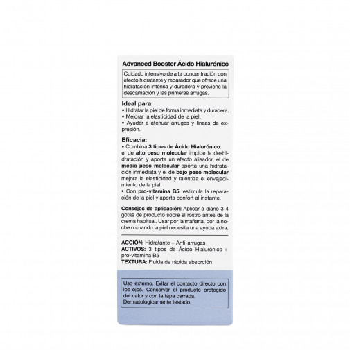 Advanced Booster H Ácido Hialurónico 30 Ml Bella Aurora