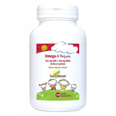 Omega 3 Peques Sabor Naranja/limon/grose 120 Perlas Sura Vitasan