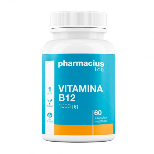 Vitamina B12 1.000 Μg 60 Cápsulas Vegetales Pharmacius Lab