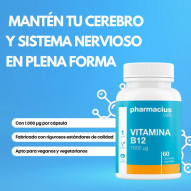 Vitamina B12 1.000 Μg 60 Cápsulas Vegetales Pharmacius Lab