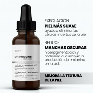 Exfoliante Facial 10% Ácido Láctico + Ácido Hialurónico 30 Ml Pharmacius Cosmetics