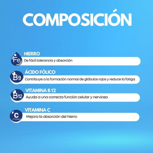 Hierro Con Ácido Fólico 60 Cápsulas Vegetales Pharmacius Lab