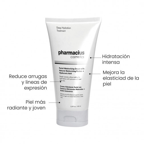 Factores Hidratantes Naturales + Ácido Hialurónico 100 Ml Pharmacius Cosmetics