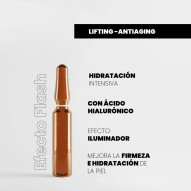 Ampollas Efecto Flash Con Ácido Hialurónico + Pullulan 10x2 Ml Pharmacius Cosmetics