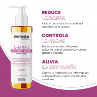 Champú Caspa Grasa Y Seborrea 500 Ml Pharmacius Cosmetics