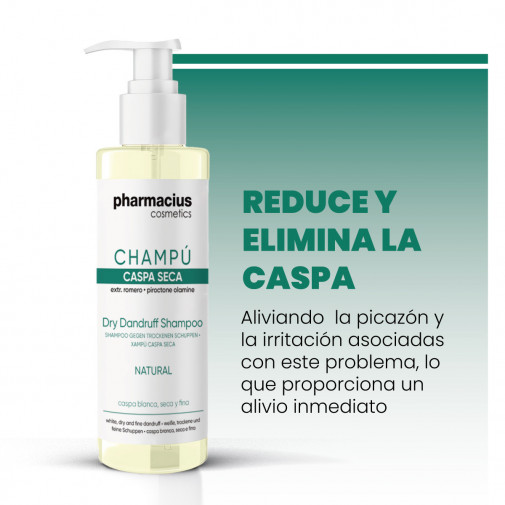 Champú Caspa Seca 500 Ml Pharmacius Cosmetics