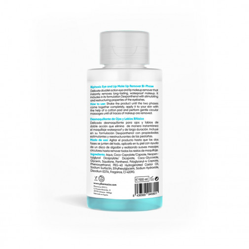 Desmaquillante Bifásico Ojos Y Labios 100 Ml Pharmacius Cosmetics