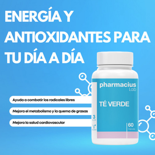 Té Verde 60 Cápsulas Pharmacius Lab
