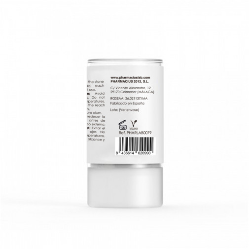 Desodorante De Piedra De Alumbre 120 Gr Pharmacius Cosmetics