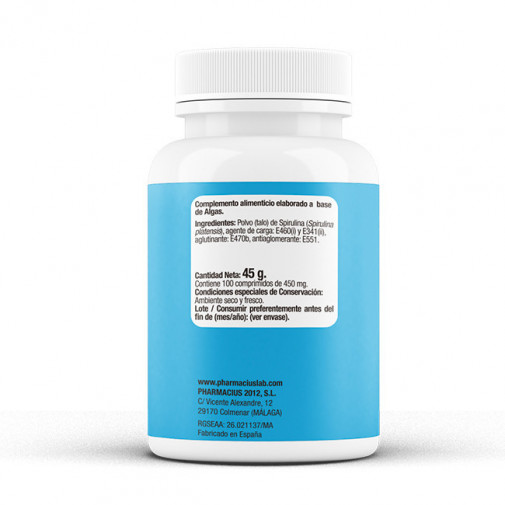 Espirulina 100 Comprimidos Pharmacius Lab