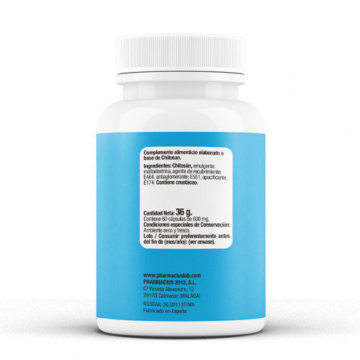 Chitosan 60 Cápsulas Pharmacius Lab