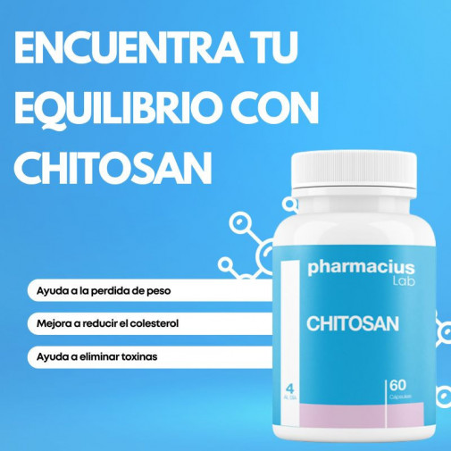 Chitosan 60 Cápsulas Pharmacius Lab