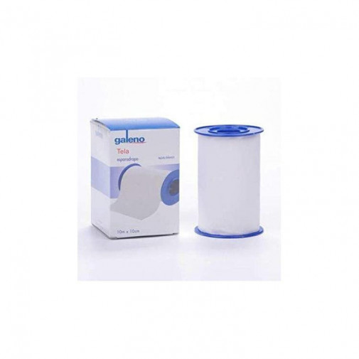 Esparadrapo Hipoalergico Galeno Tela 1 Unidad 10 M X 10 Cm Color Blanco