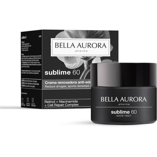 BELLA AURORA SUBLIME 60 CREMA RENOVADORA ACCION NOCTURNA 1 ENVASE 50 ML