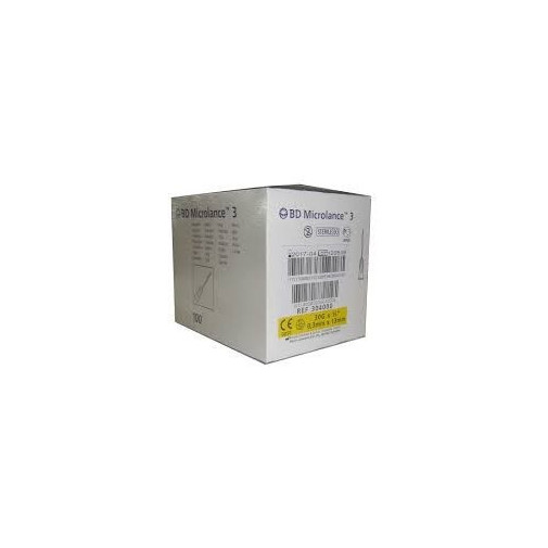 Aguja Hipodermica Bd Microlance3 30 G 1/2 13 Mm X 0. 3 Mm 100 U/caja