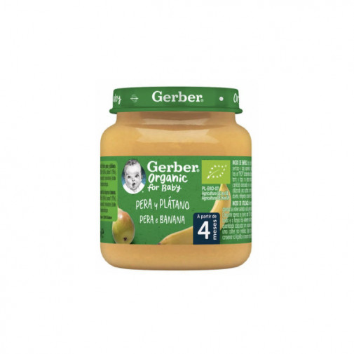 Gerber Tarrito Organic Pera Platano 125