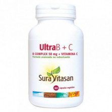 Ultra B Complex + Vitamina C 60 Cápsulas Sura Vitasan