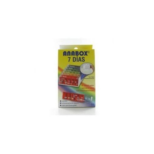 Luga 7 Dias Pastillero Semanal 7 Unidades Diarias Anabox