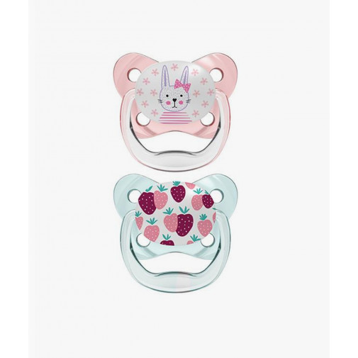 Dr Brown´s Chupete Silicona Prevent Escudo Mariposa 0   6 Meses 2 Unidades Color Rosa